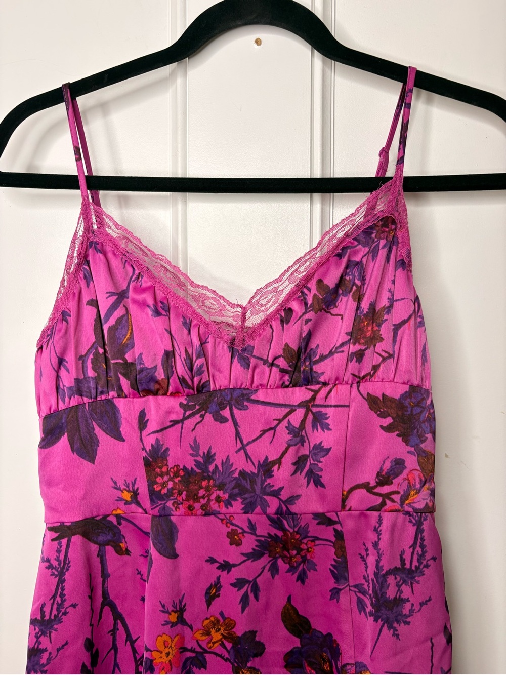 Urban outfitters Audrey Lace flora Slip midi Dress size small - Picture 4 of 14